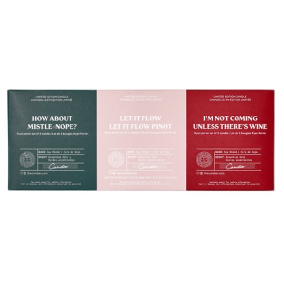 Ryan Porter Votive Candles Set of 3 Limited Edition 2.25oz Soy Winter Scents NEW - Picture 2 of 5